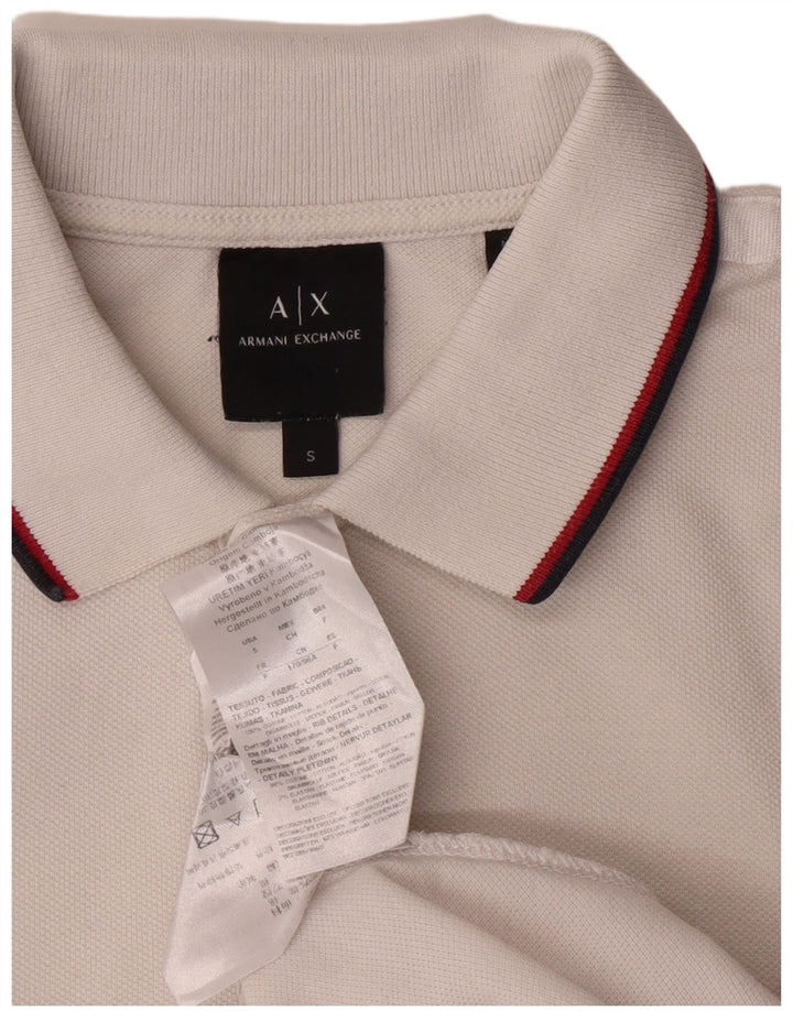 Armani Exchange Polo Homme Petit Blanc Coton