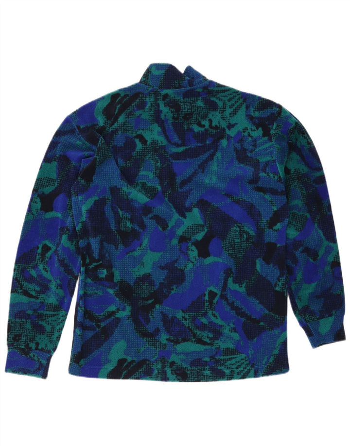 Fila Pull polaire à motif abstrait pour homme IT 48 Bleu moyen Colourblock