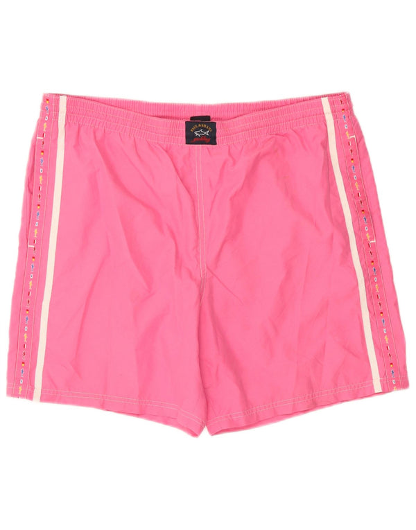 Paul & Shark Short de Bain Yachting Homme Rose Large Polyester
