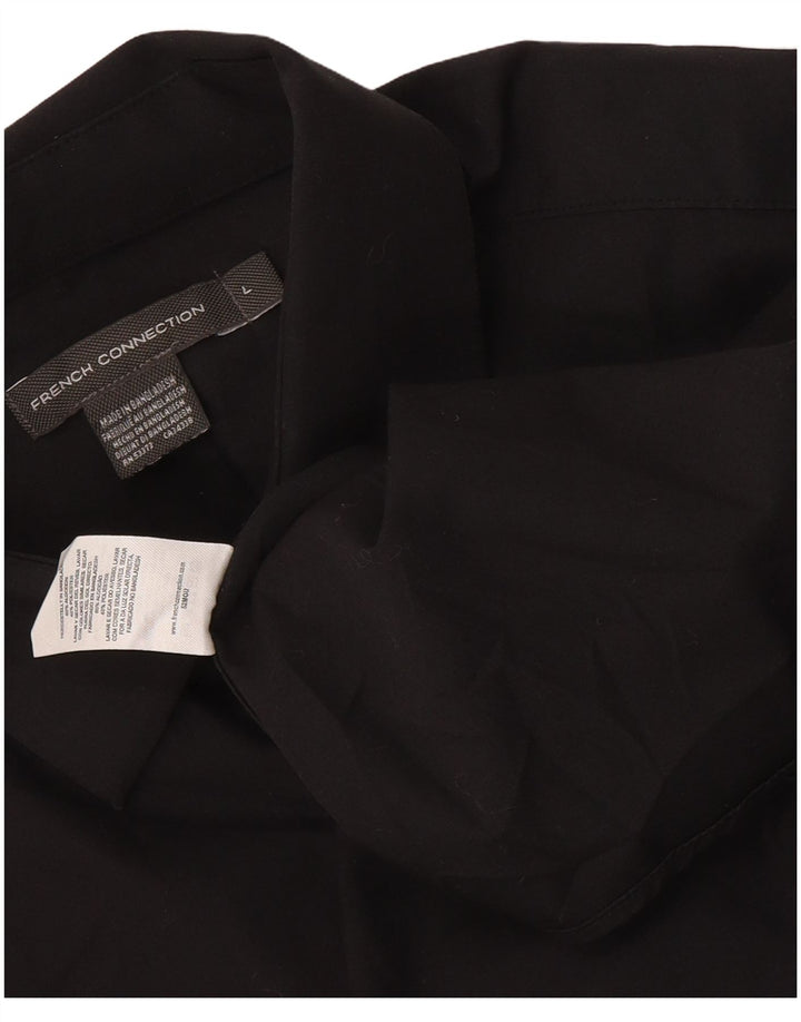 French Connection Chemise Homme Large Noir Coton