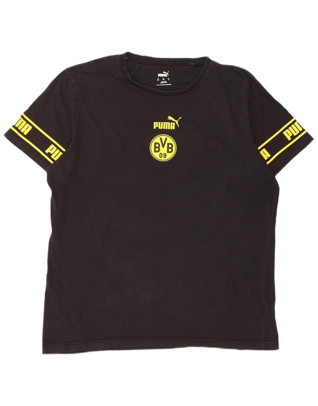 Puma T-Shirt Graphique BVB Dortmund Homme Noir XL Coton