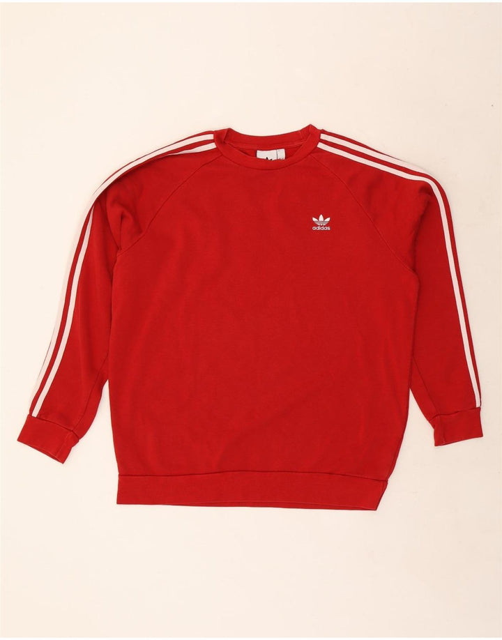 Adidas Mens Sweatshirt Jumper Grand Rouge Coton