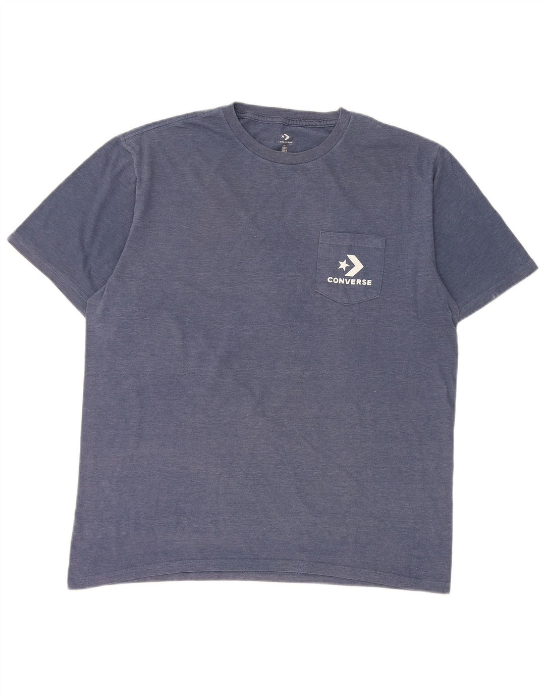 Converse T-Shirt Homme Haut Large Bleu Coton