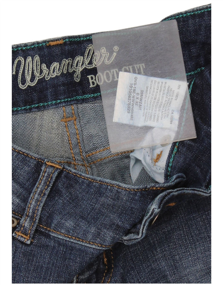 WRANGLER Jean Bootcut Femme US 0 XS W26 L32 Bleu Coton