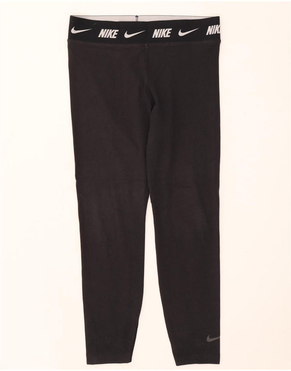 Nike Legging graphique coupe ajustée pour femme UK 14 Grand coton noir
