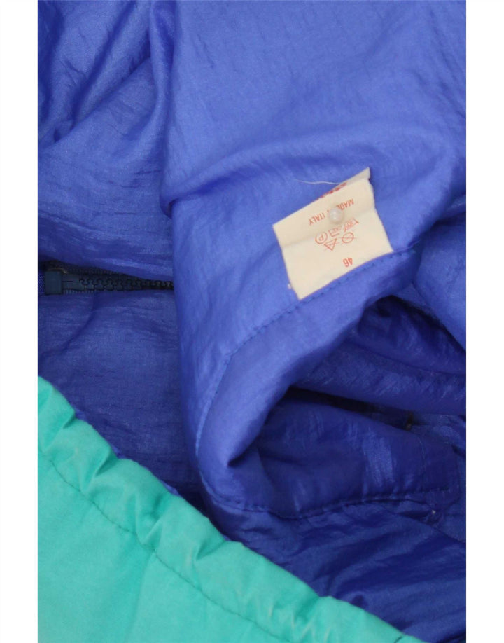 veste de ski à capuche surdimensionnée vintage pour homme IT 46 Petit colorblock vert