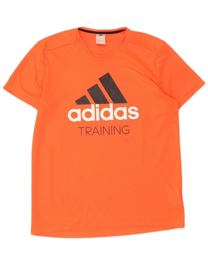 ADIDAS Débardeur graphique pour hommes Large Orange Polyester