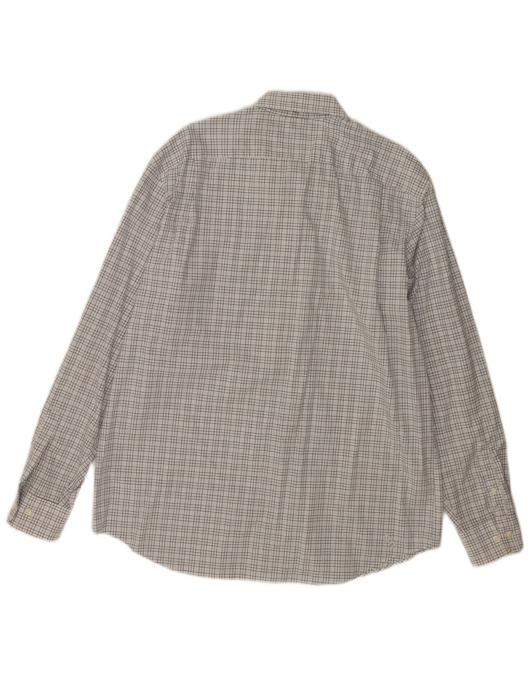 Nautica Chemise Homme Grand Carreau Blanc Coton