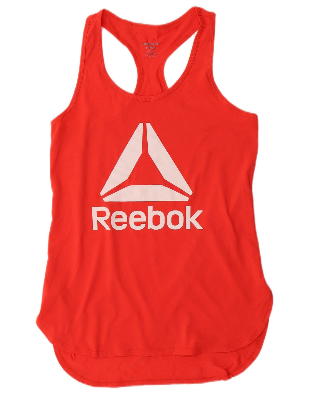 REEBOK Débardeur Graphique Femme UK 12 Rouge Moyen Polyester