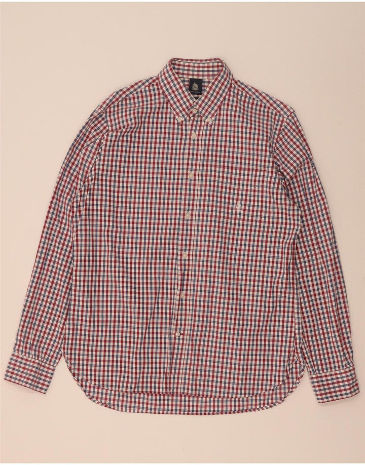 Marina Yachting Chemise coupe régulière pour homme Taille 42 Grand coton vichy rouge
