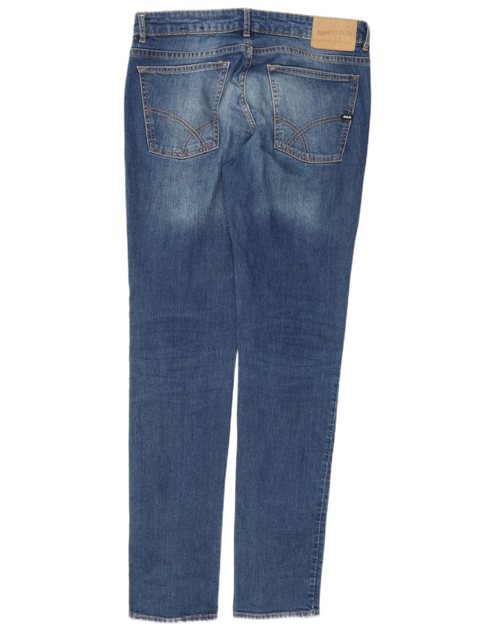 GAS Jean slim vieilli pour homme W34 L34 en coton bleu