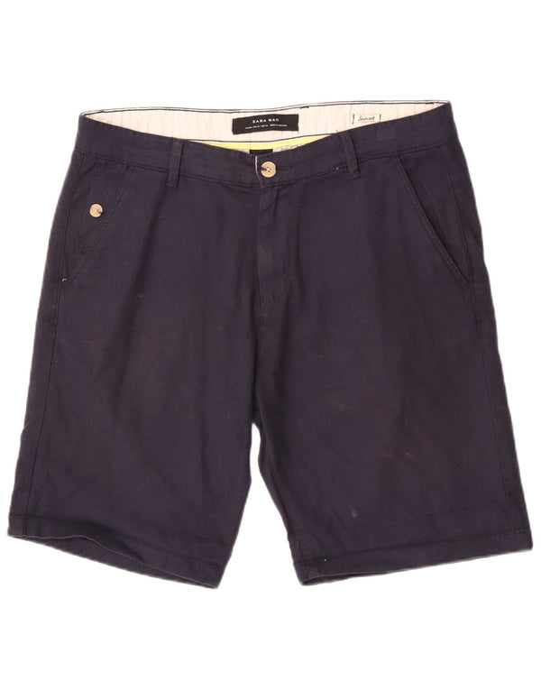 Zara Short Chino Sunset Homme EU 40 Medium W31 Bleu Marine