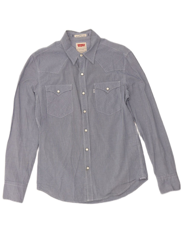 Levi's Chemise Slim Fit Homme Bleu Marine en Coton Vichy