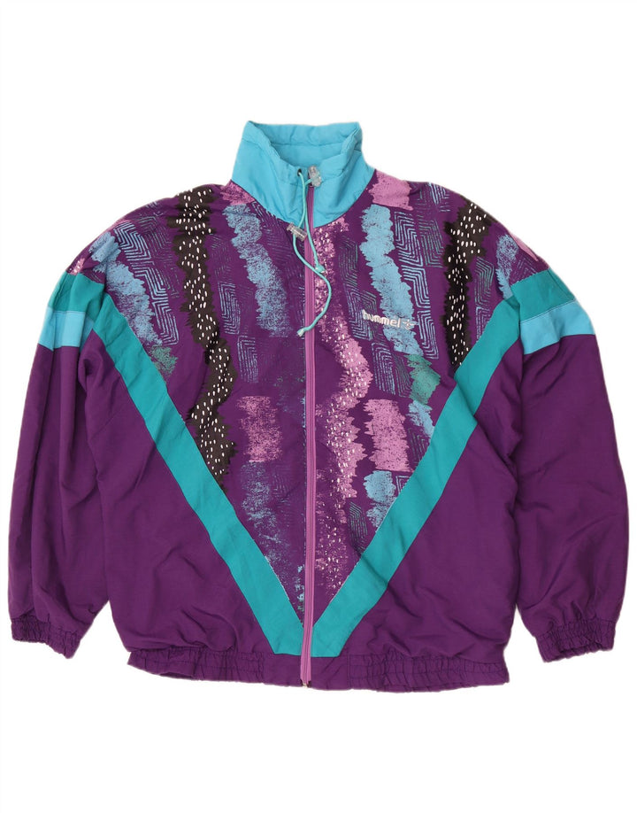 Hummel Veste de survêtement pour homme Large Violet Colourblock
