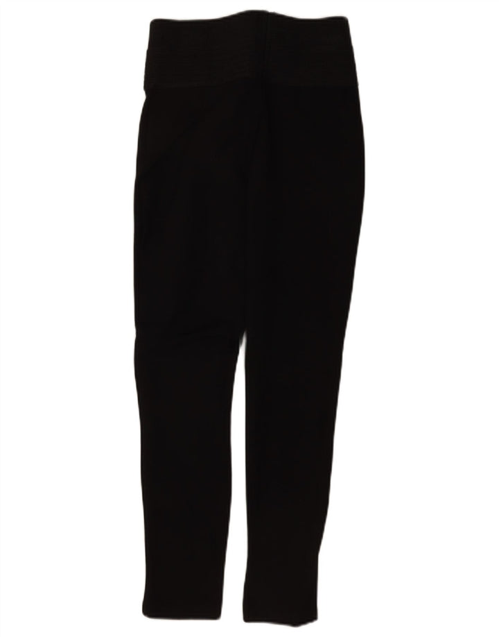 Zara Womens Crop Leggings UK 12 Medium Noir Polyester