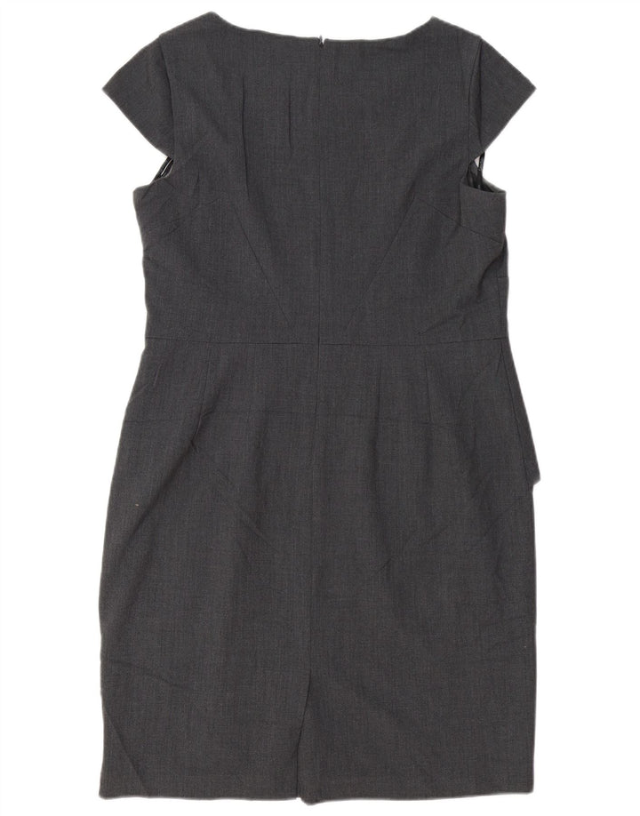 CALVIN KLEIN Robe fourreau pour femme UK 16 Large Gris