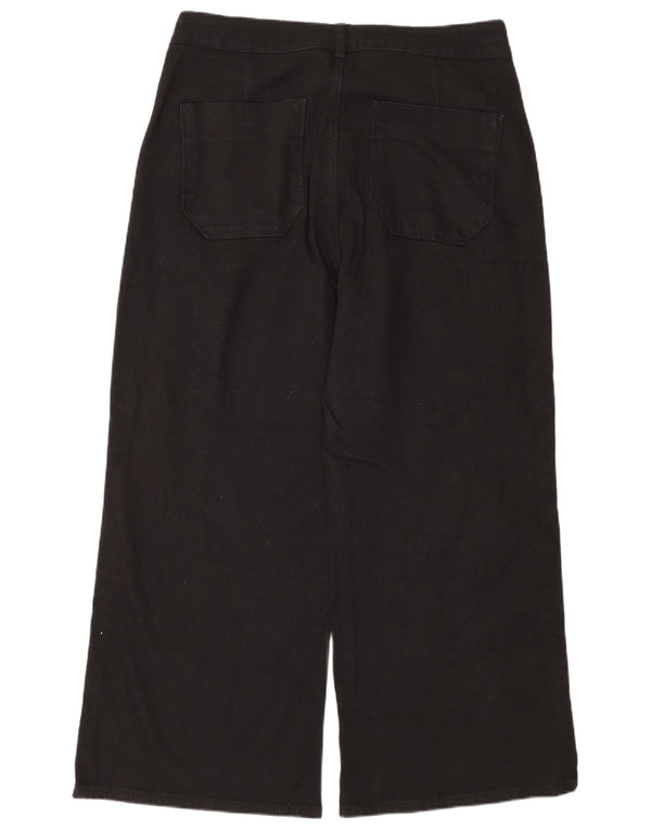 Zara Jean court taille haute pour femme, jambe large, EU 44 XL W34 L26 Noir