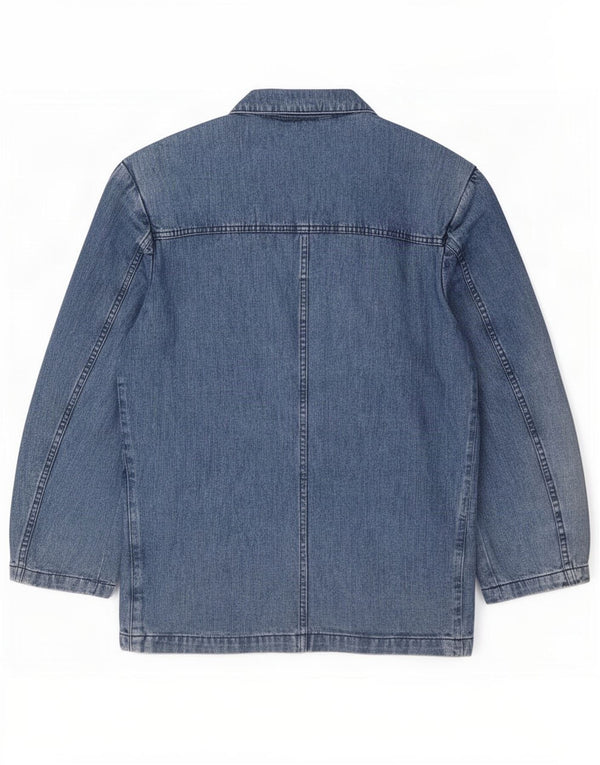 Carrera Veste blazer en jean à 2 boutons pour homme UK 38 Bleu moyen Coton