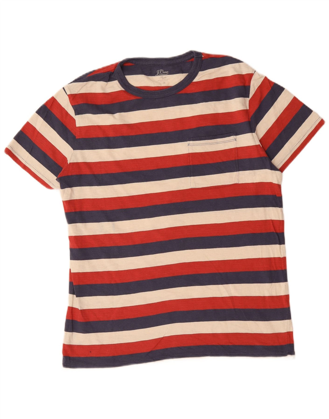 J. Crew T-Shirt Homme Medium Multicolore Rayé Coton