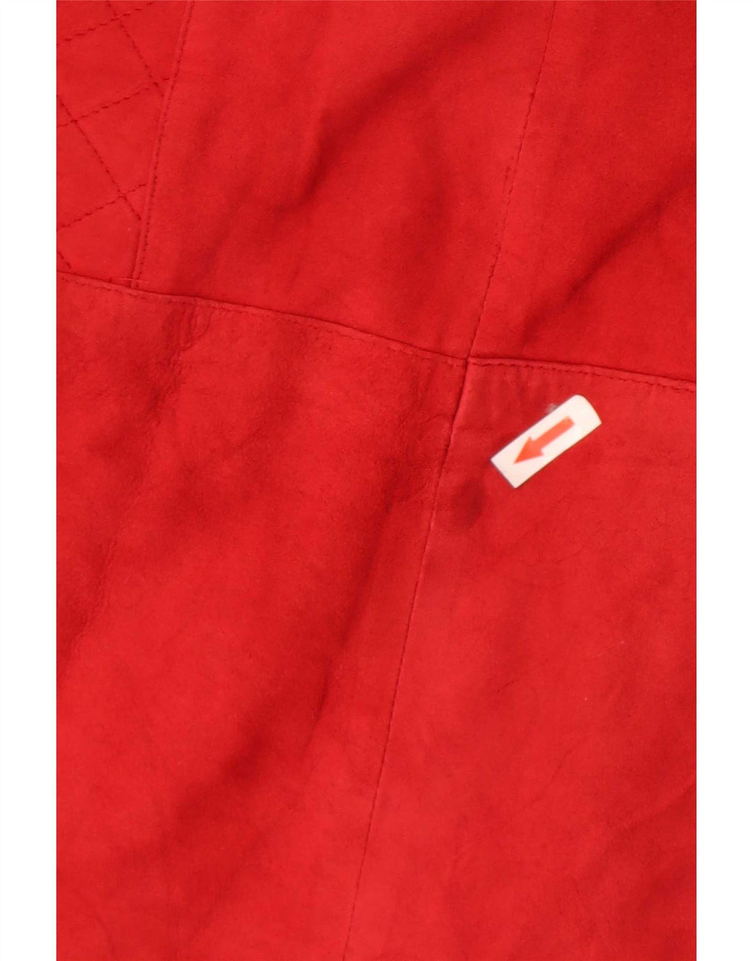 vintage Femmes 1 Bouton Veste Blazer En Daim UK 12 Rouge Moyen