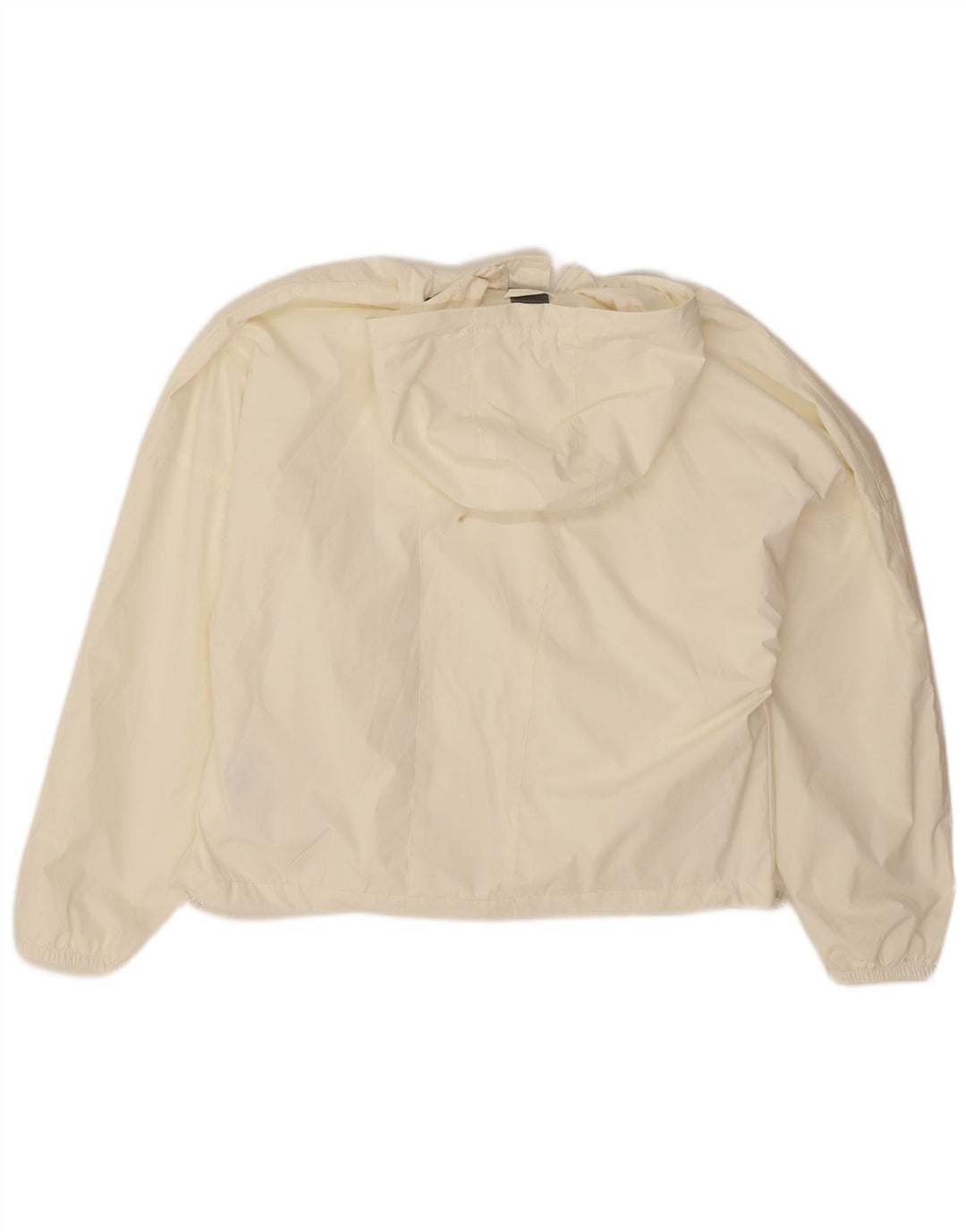 New Balance Veste coupe-vent à capuche surdimensionnée pour femme UK 14 Blanc moyen