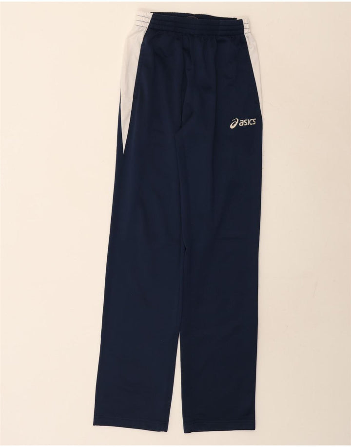 Asics Pantalon de survêtement pour femme UK 12 Bleu marine moyen Colourblock
