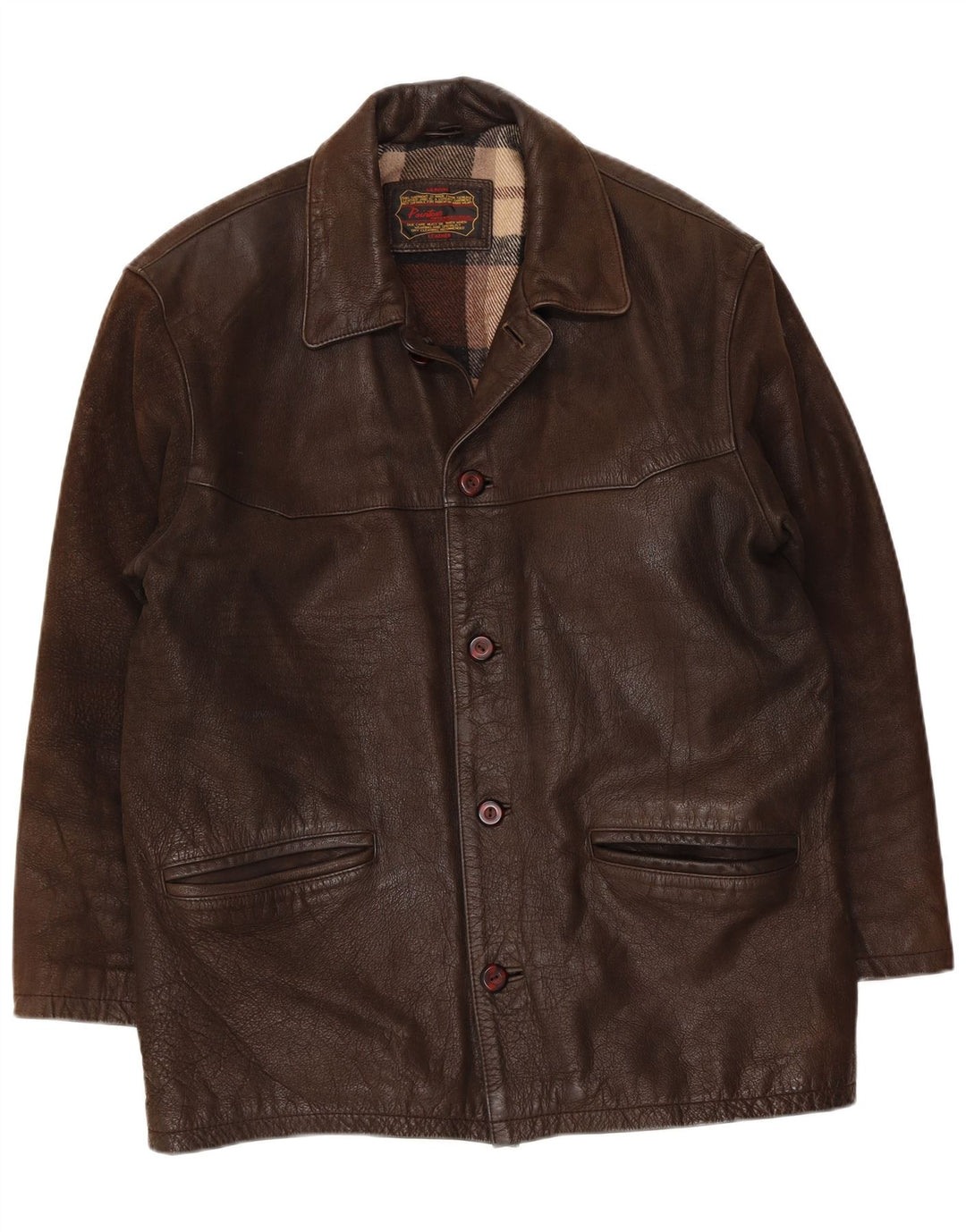 Pointers Veste en cuir pour homme UK 40 Large Marron