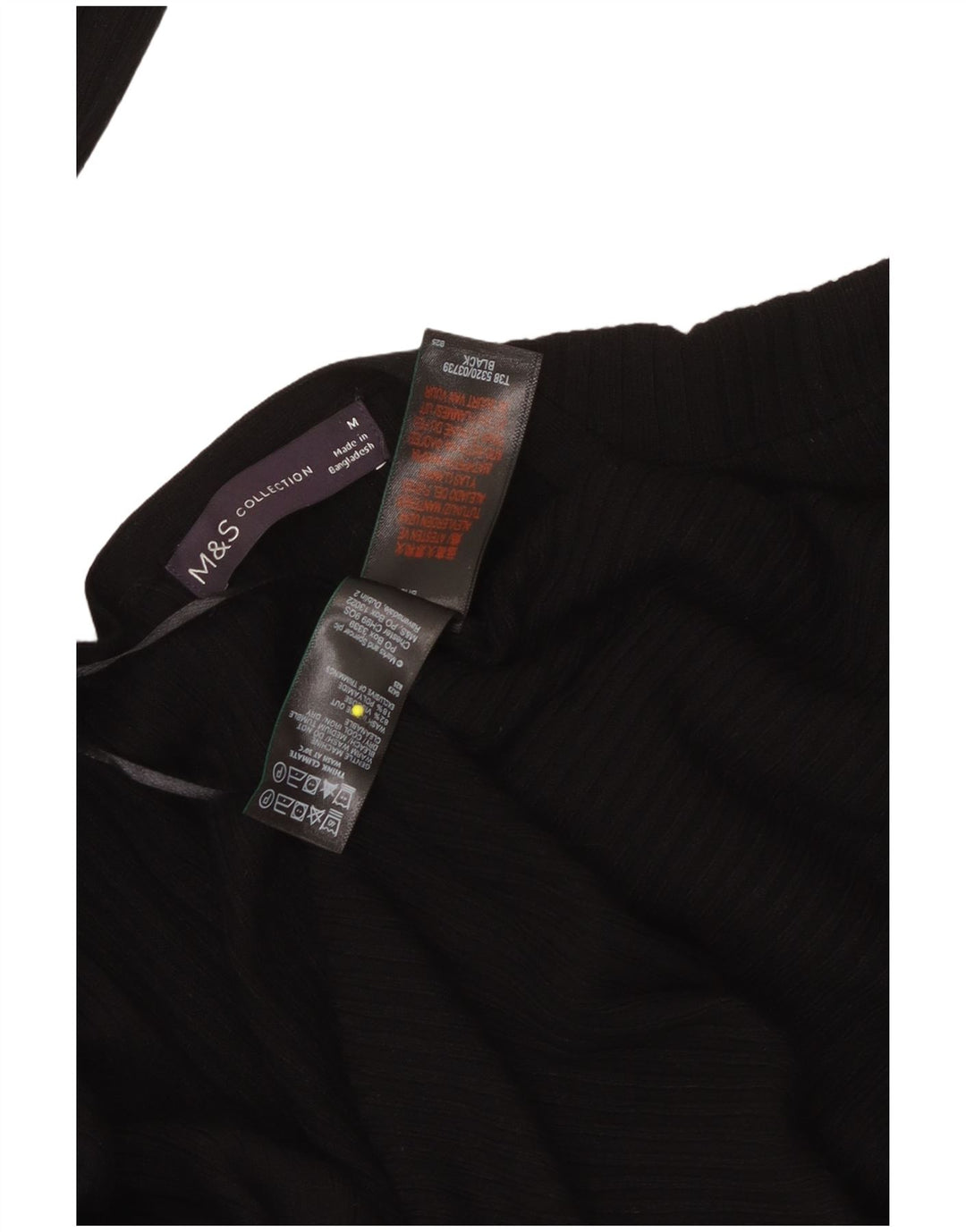 Marks & Spencer Pull Cardigan Ouvert pour Femme UK 14 Viscose Noir Moyen