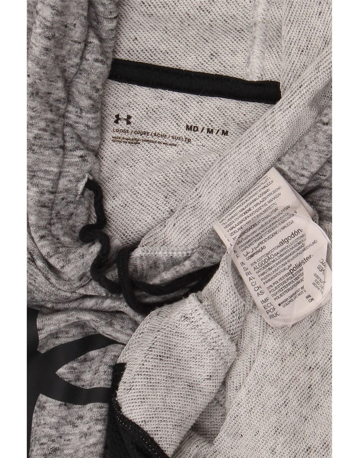 Under Armour Pull à Capuche Graphique Homme Gris Moyen Moucheté Coton