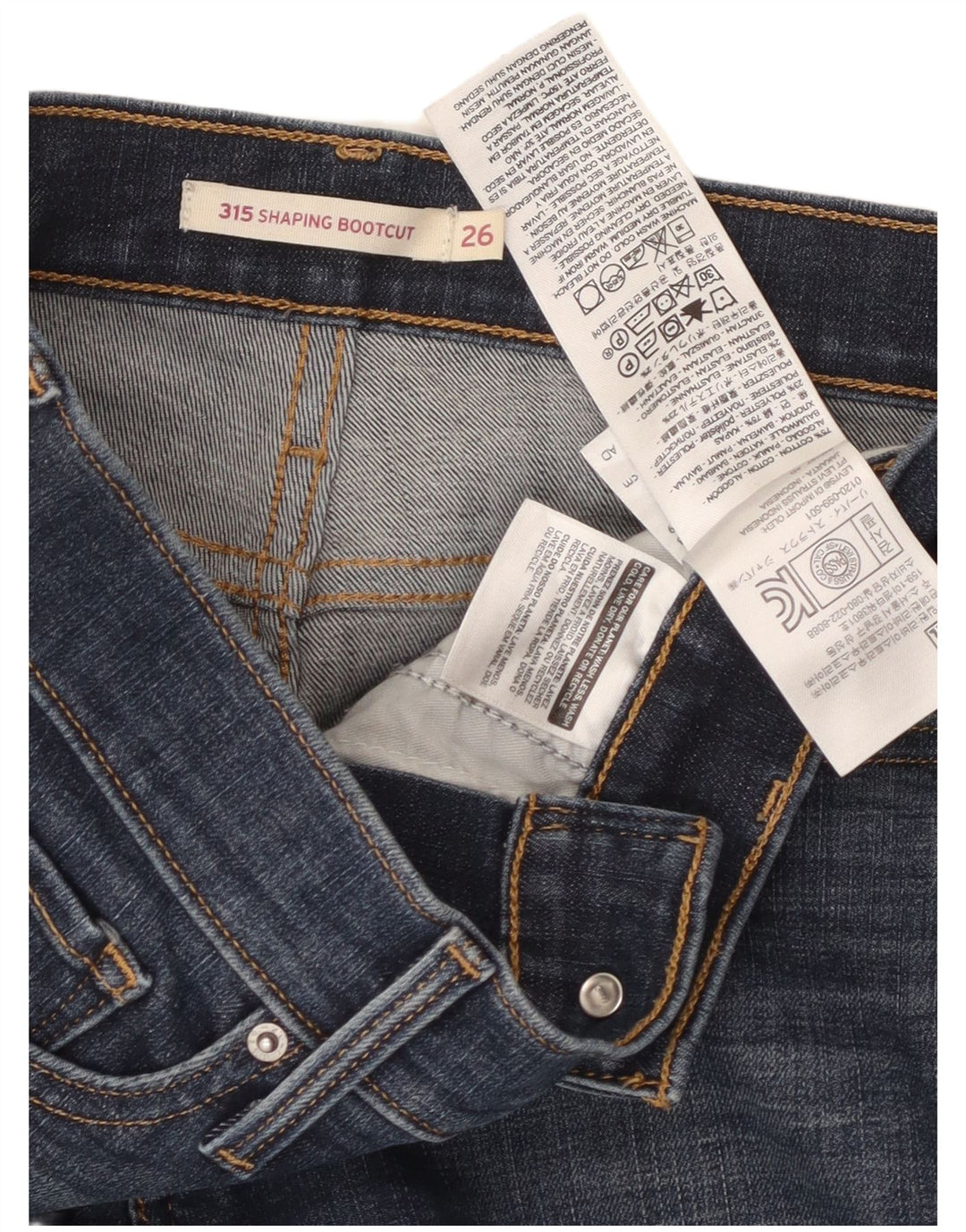 Levi's Jean 315 Shaping Bootcut Femme Bleu Coton W26 L29
