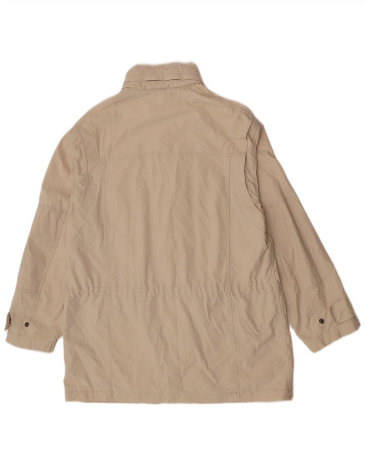 Fay Veste utilitaire à capuche Ema pour femme, coupe ample, UK 14, coton beige moyen