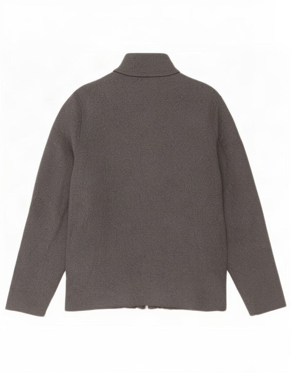 Massimo Dutti Cardigan Homme Pull Large Gris Colorblock