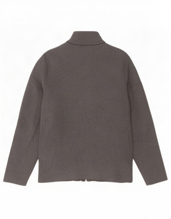 Massimo Dutti Cardigan Homme Pull Large Gris Colorblock