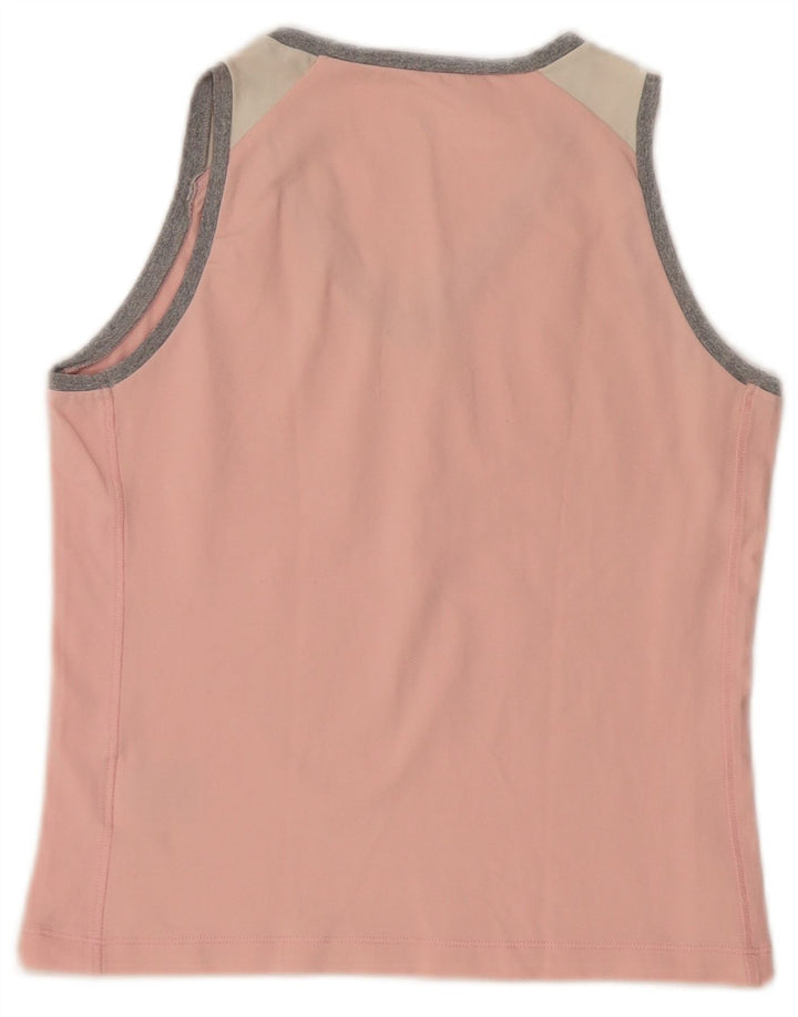 Champion Débardeur Femme UK 12 Rose Moyen Colourblock Polyamide