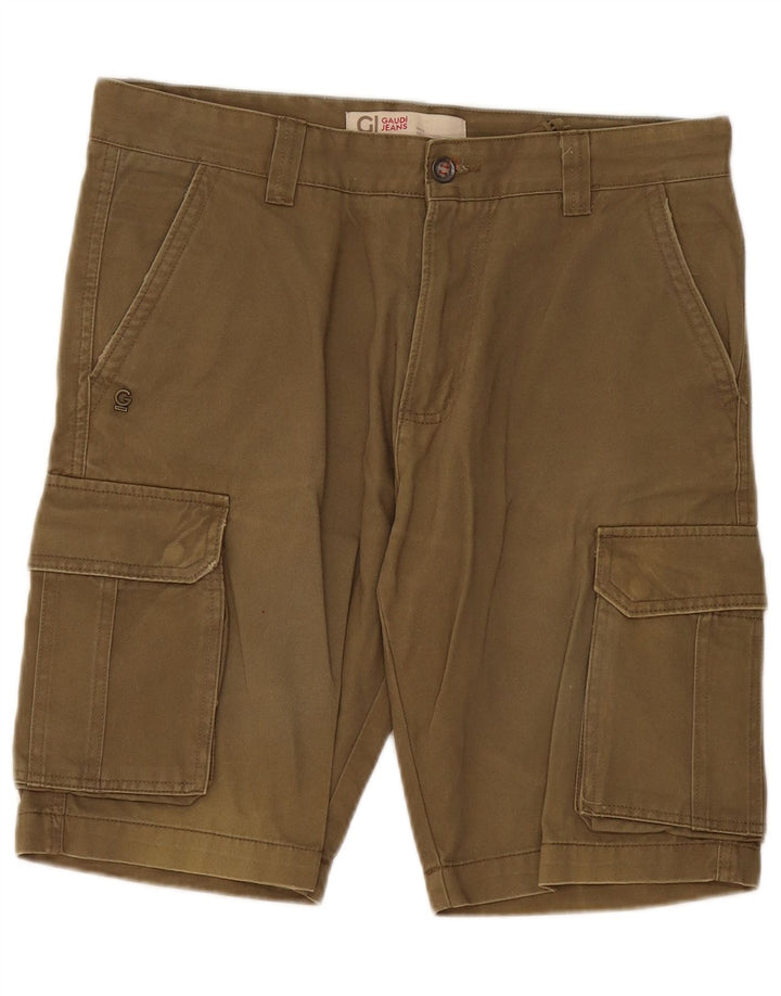 Gaudi Short Cargo Homme W34 Grand Coton Kaki