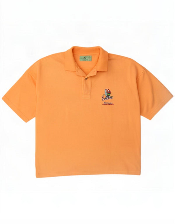 Henry Cottons Polo homme grand coton orange
