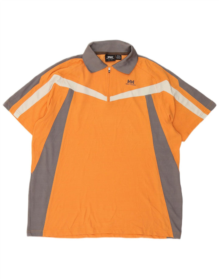 Helly Hansen Polo Homme 2XL Orange Colorblock Nylon