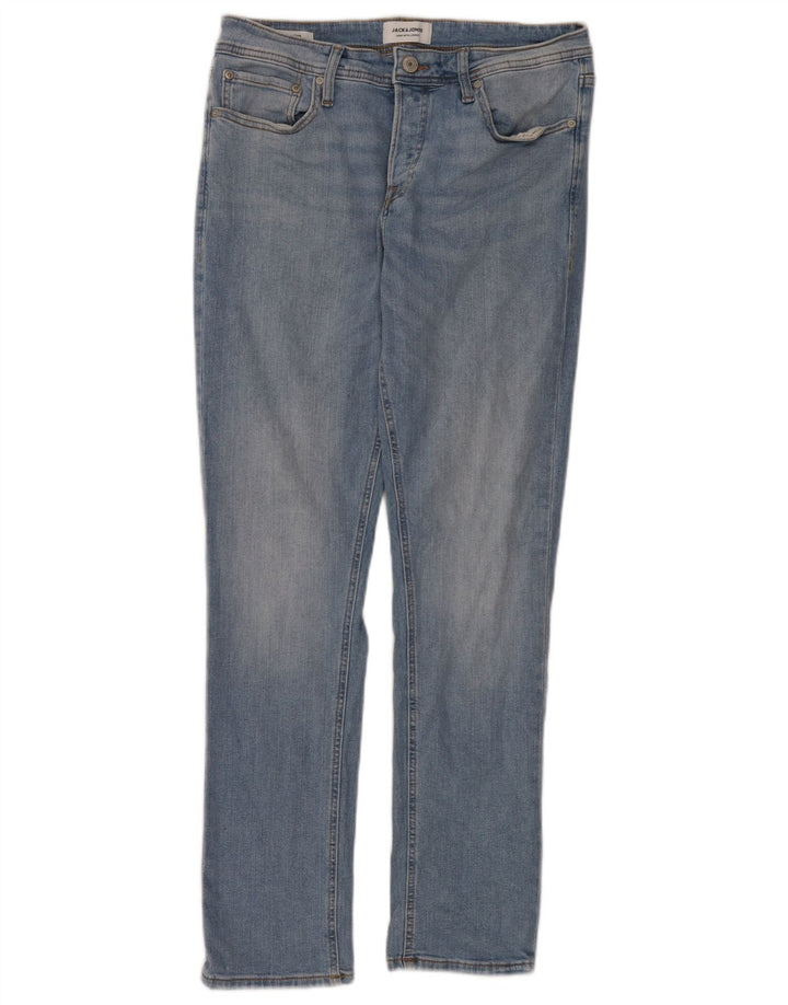Jack & Jones Jean Slim Femme W32 L32 Bleu Coton
