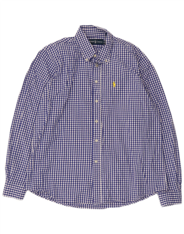 Ralph Lauren Chemise Homme XL Bleu Vichy Coton