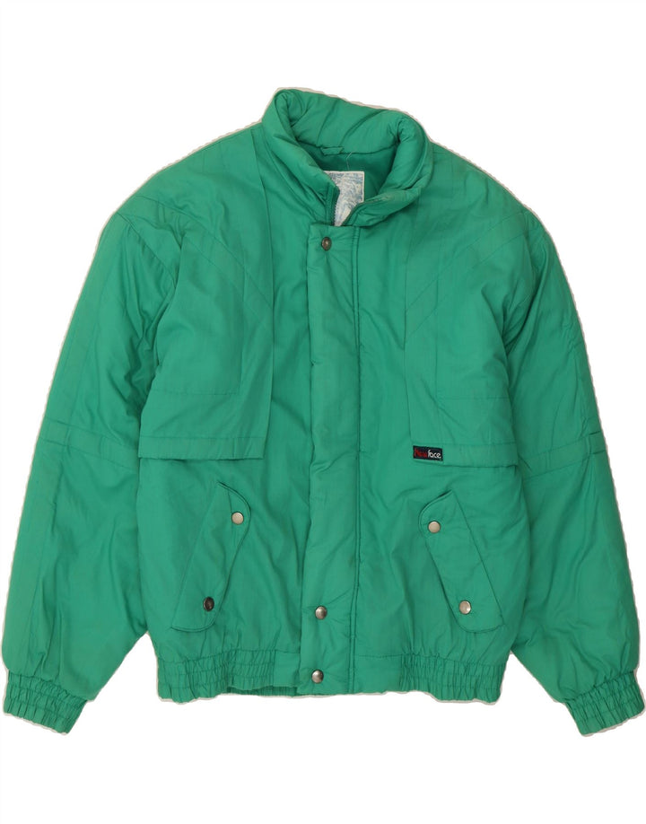 VINTAGE Mens Padded Jacket UK 36 Small Green Polyester Vintage Vintage and Second-Hand Vintage from Messina Hembry 