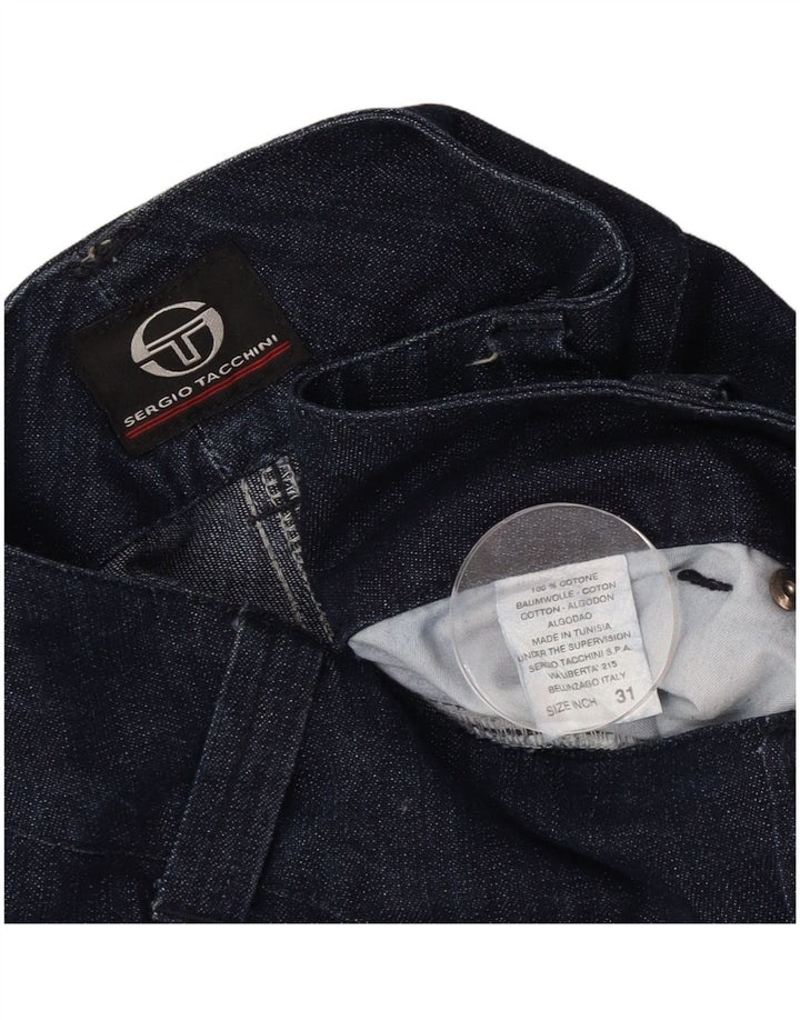 Sergio Tacchini Jean droit femme W31 L30 coton bleu marine