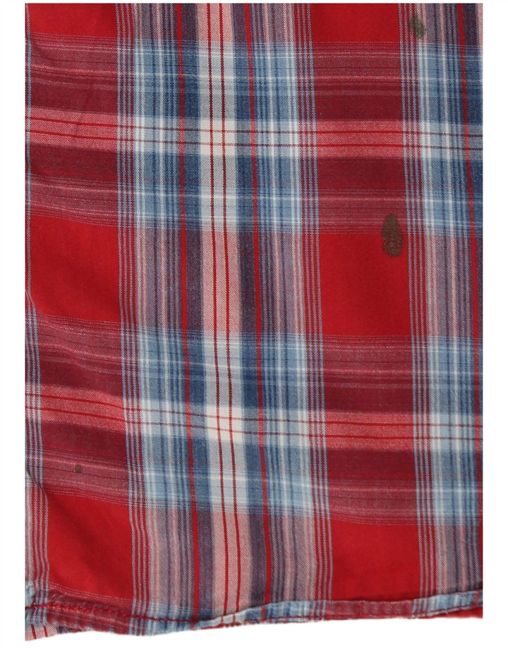 FAT FACE Chemise Homme XL Rouge Carreaux Coton