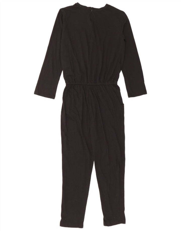 Zara Combinaison Femme UK 10 Petit Coton Noir