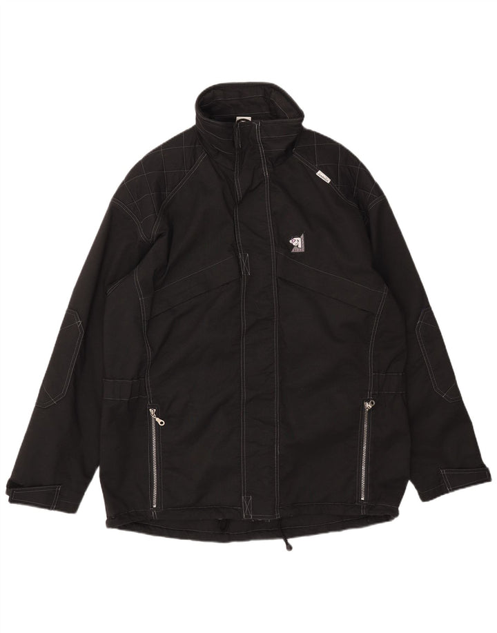 Riff & Riffa Veste coupe-vent graphique pour homme UK 40 Large Noir Polyamide