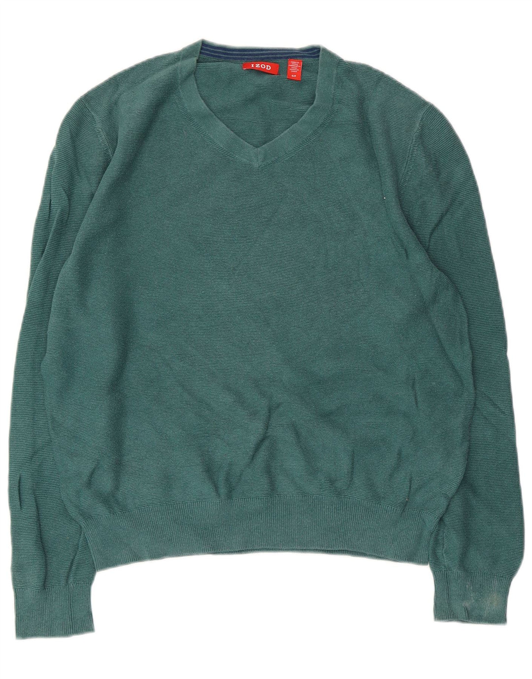 IZOD Pull surdimensionné à col en V pour femme UK 10 Petit Vert
