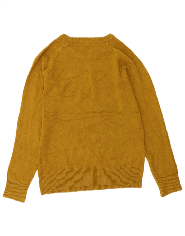 French Connection Pull col bateau pour femme UK 12 Jaune moyen