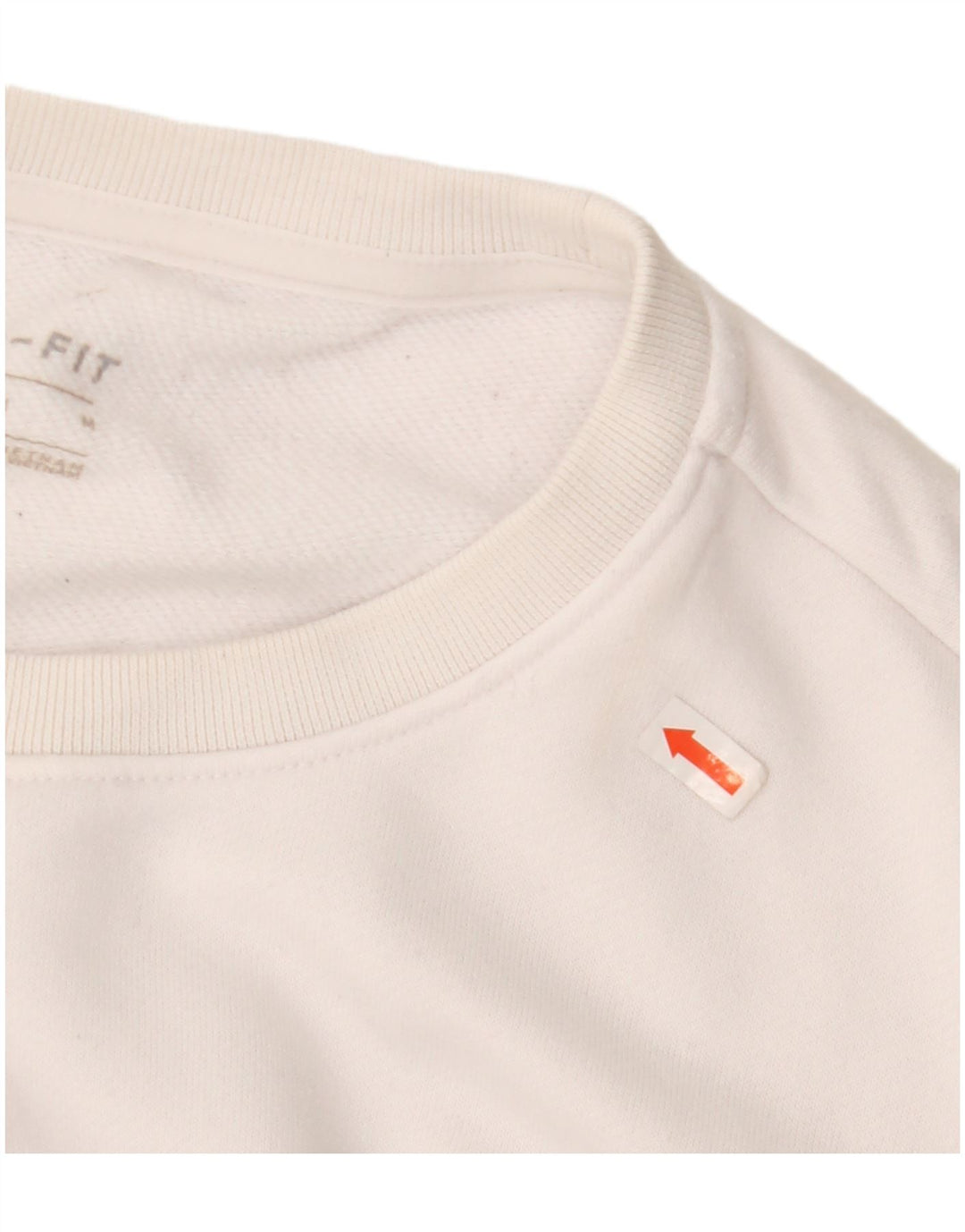 Nike Sweat-shirt graphique pour femme UK 14 Polyester blanc moyen