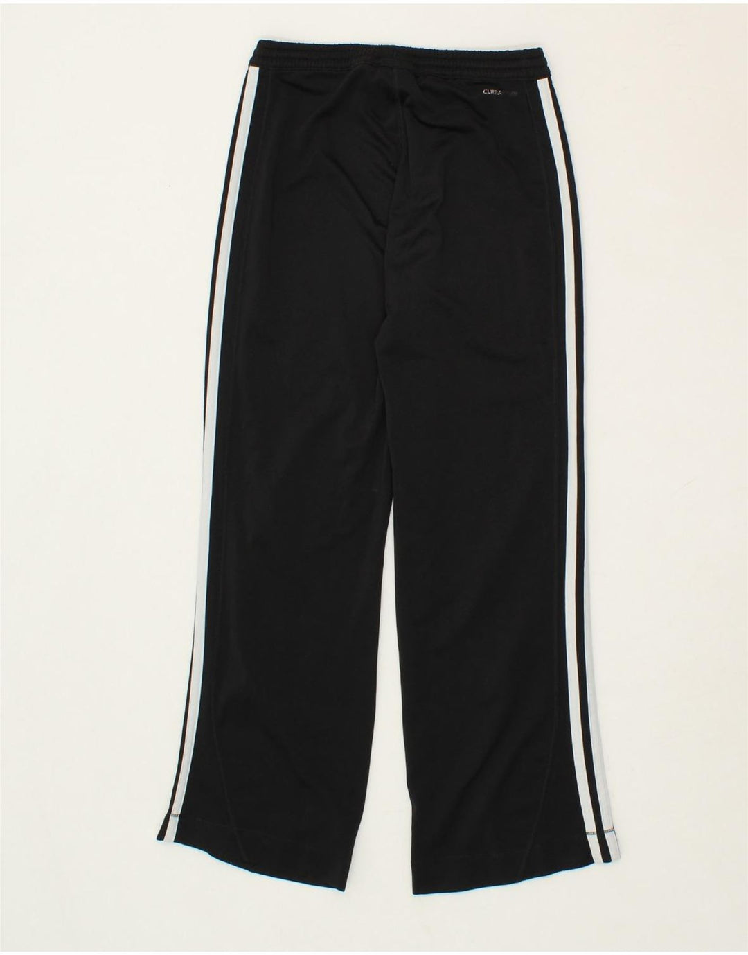 ADIDAS Girls Climacool Tracksuit Trousers 9-10 Years Black Polyester Vintage Adidas and Second-Hand Adidas from Messina Hembry 