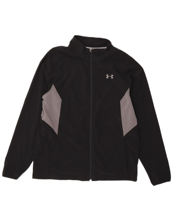 Under Armour Veste de survêtement pour homme Large Noir Colorblock Polyester