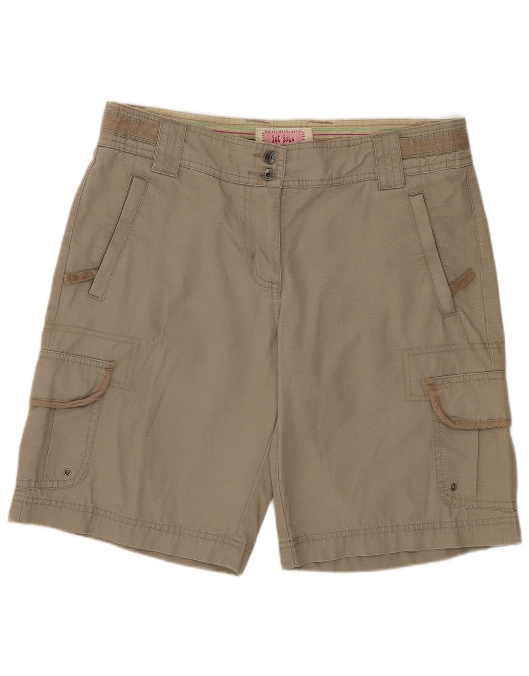 Fat Face Short cargo pour femme UK 12 Medium W30 Coton kaki
